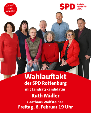 Unsere Kandidaten mit Landratskandidatin Ruth Müller