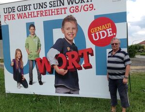 Hans Weigl mit Großfläche